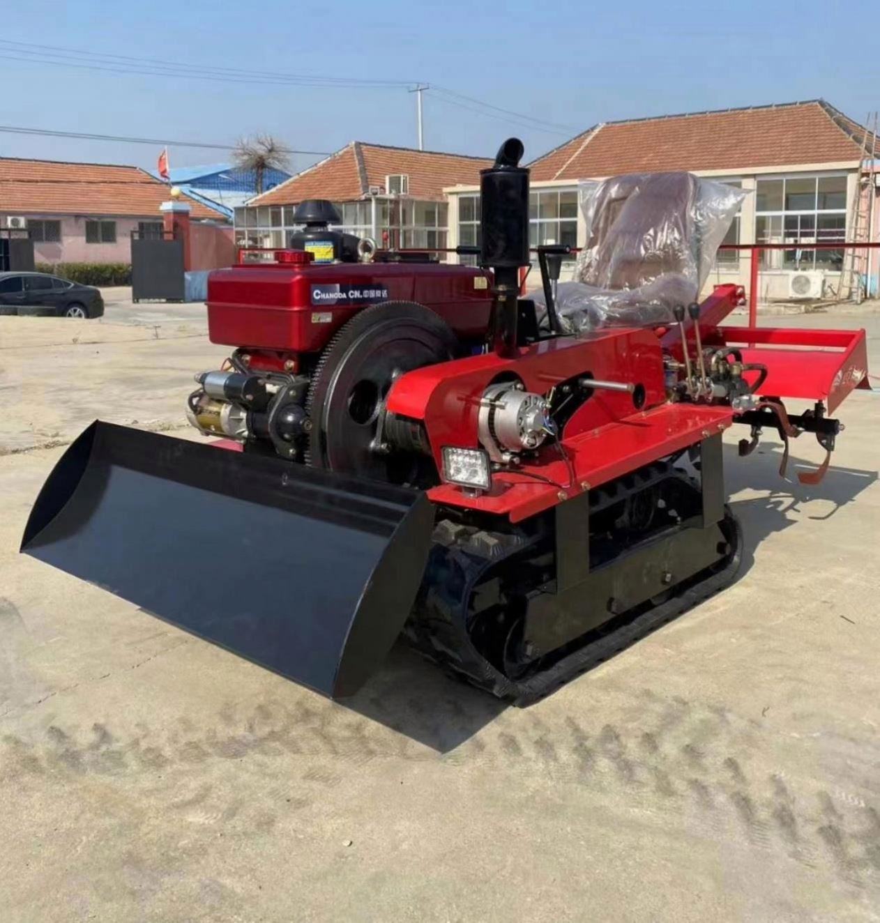 Farming Tools For Agriculture - Enxada rotativa de esteiras a diesel,