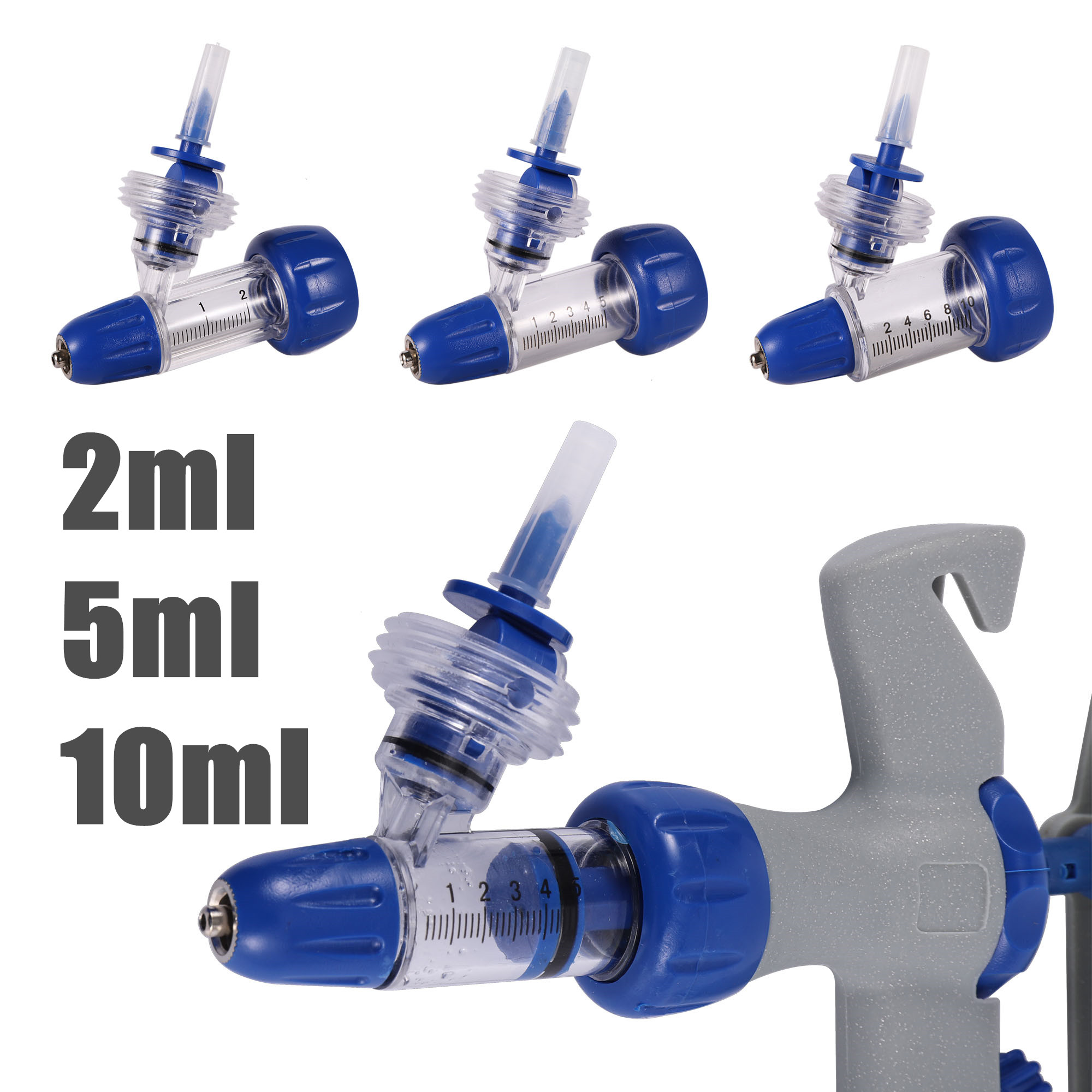Veterinary Syringe Gun - Seringa contínua automática de 2/5/10ml, seringa