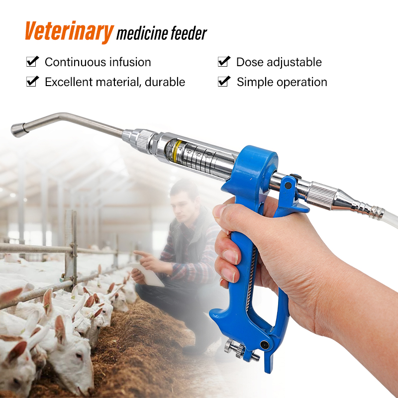 Veterinary Syringe Gun - Seringa Contínua Veterinária para Administração de