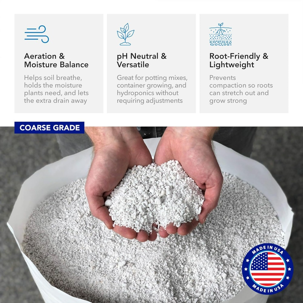 Perlita Hortícola Grossa Supre - Horticulture Soil Perlite avaliação e preço