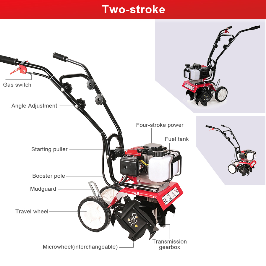 Microcultivador a Gasolina Tun - Farming Tools For Agriculture avaliação e preço
