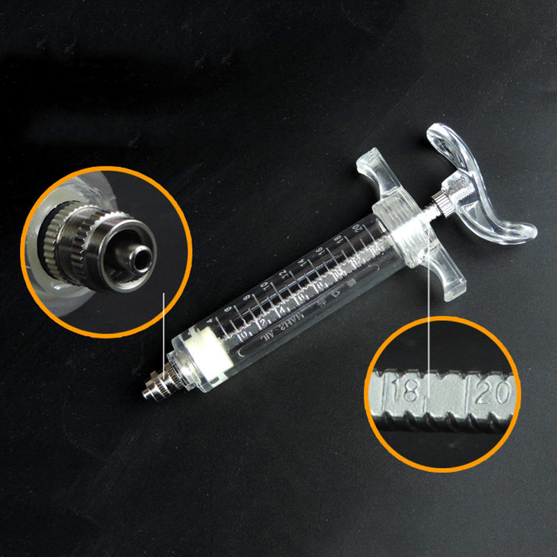 Seringa de aço plástica veteri - Veterinary Syringe Gun avaliação e preço