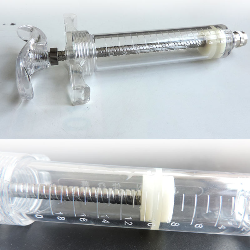 Seringa de aço plástica veteri - Veterinary Syringe Gun avaliação e preço