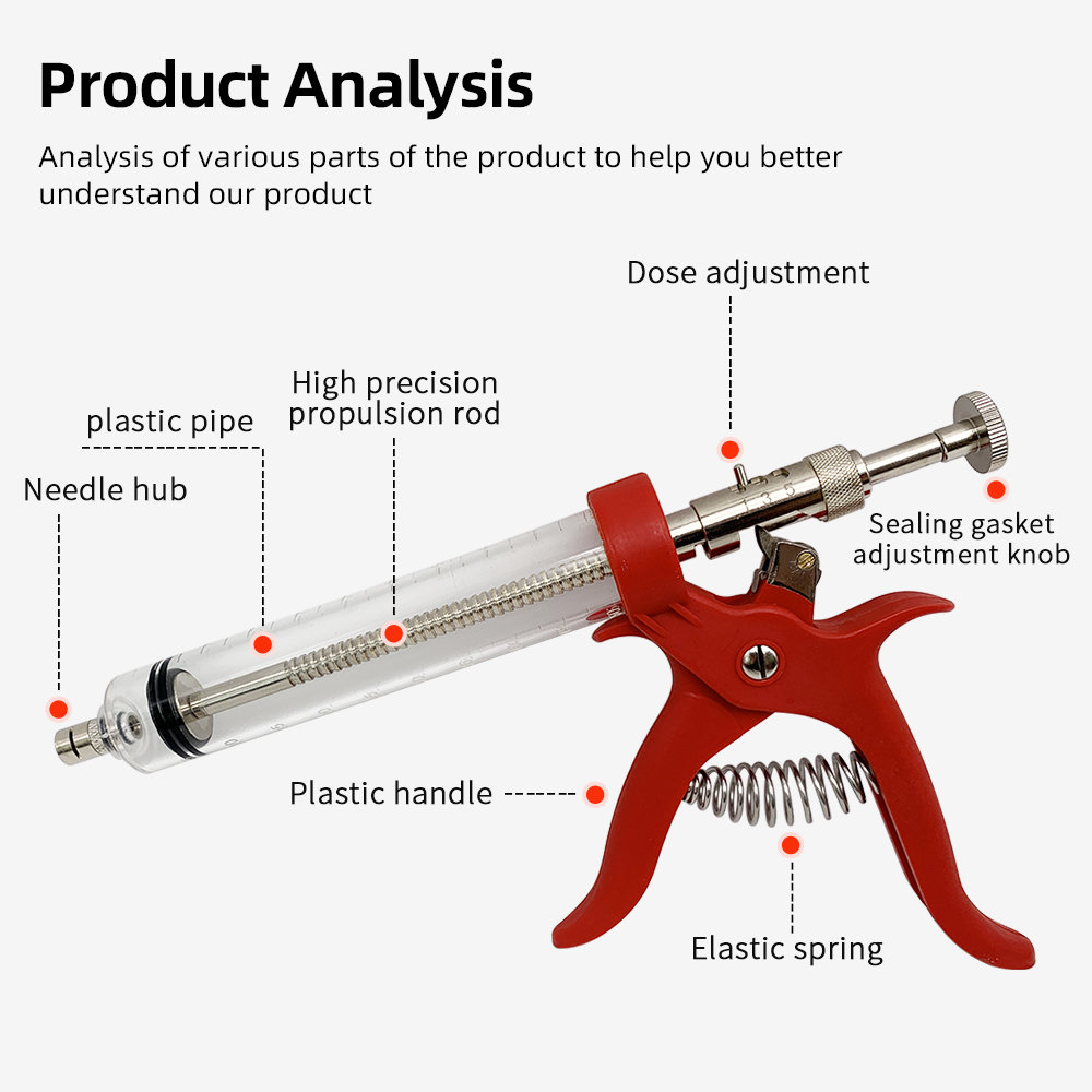 1 pc animal 50ml seringa de in - Veterinary Syringe Gun avaliação e preço