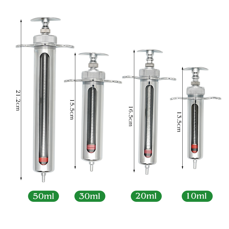 Seringa veterinária de aço ino - Veterinary Syringe Gun avaliação e preço