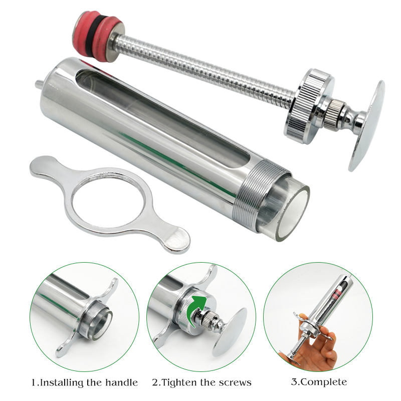 Seringa veterinária de aço ino - Veterinary Syringe Gun avaliação e preço